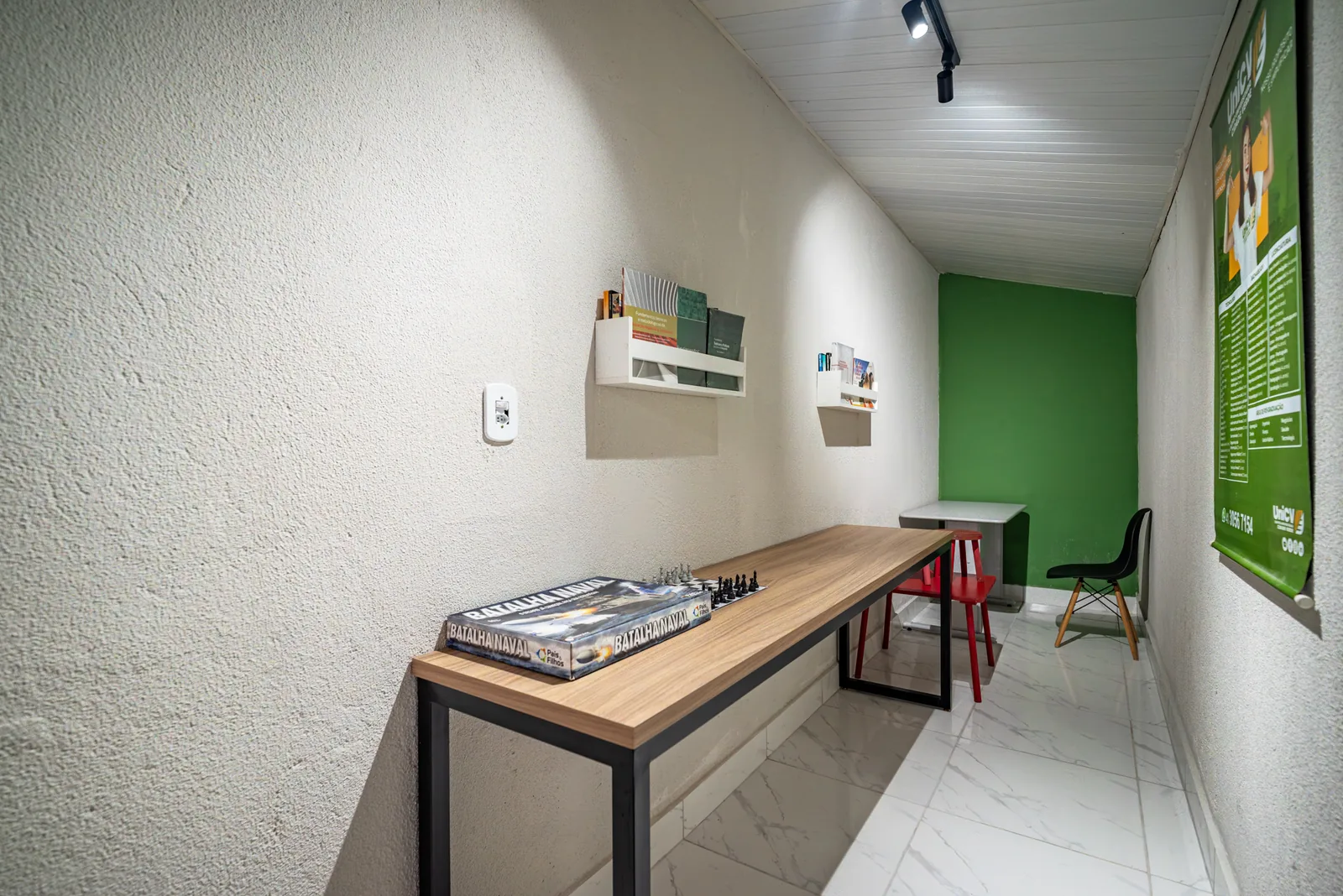 Sala de leitura do polo
